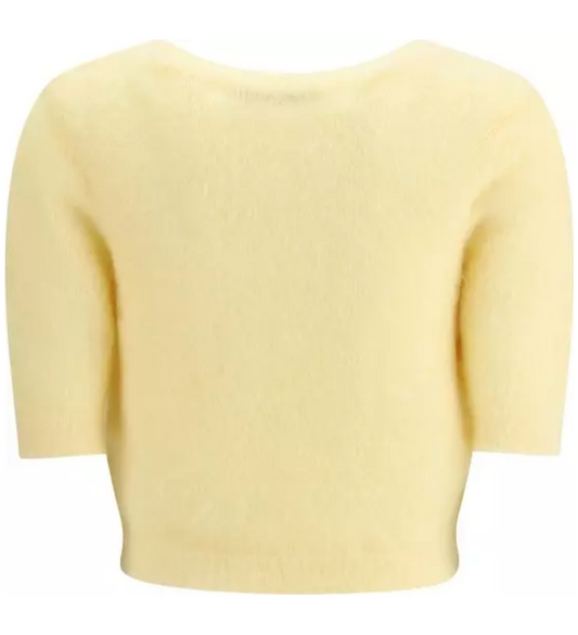 ALESSANDRA RICH Mohair-Blend Embroidered Jumper
