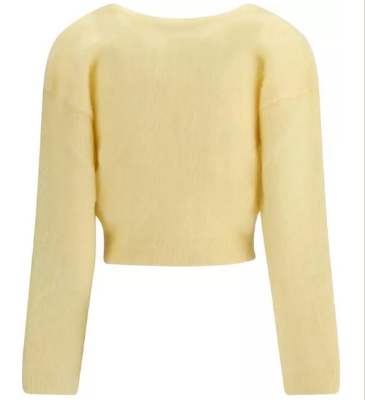 ALESSANDRA RICH Mohair-Blend Embroidered Cardigan