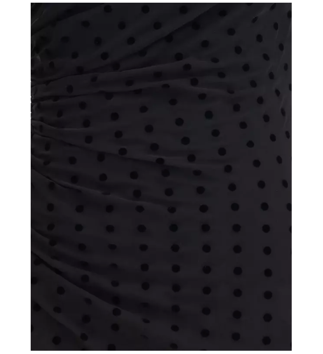 ALESSANDRA RICH Polka-Dot One Shoulder Mini Dress
