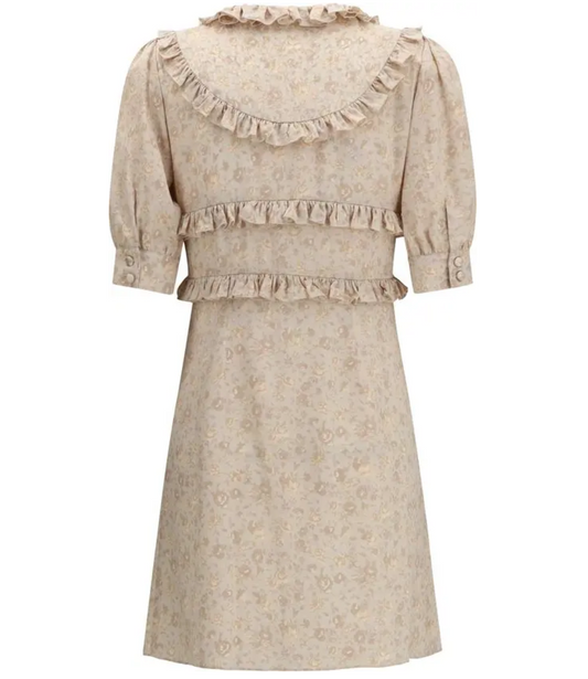 ALESSANDRA RICH Silk Jacquard Mini Dress