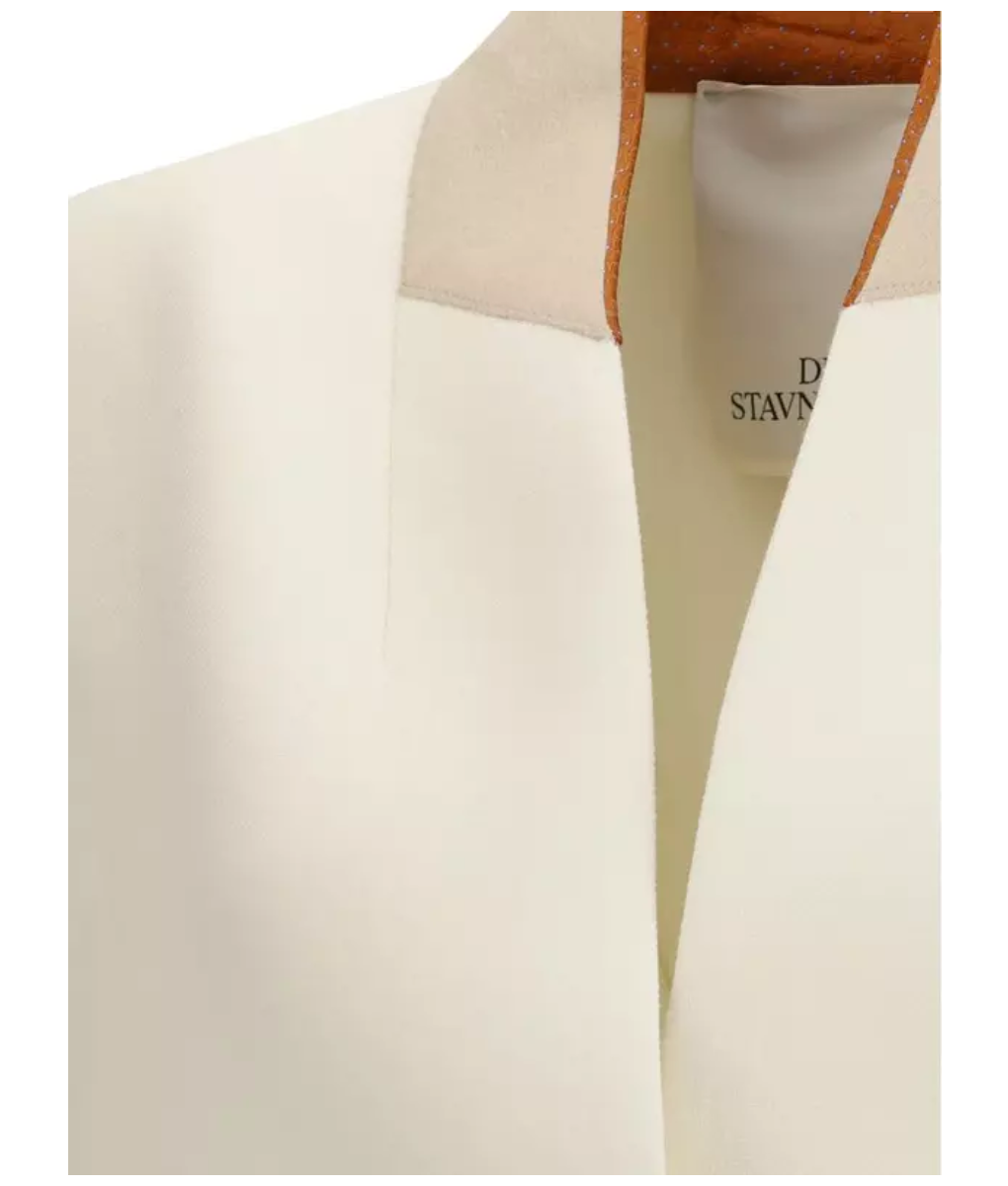 DI STAVNITSER Antwerp White Wool Coat