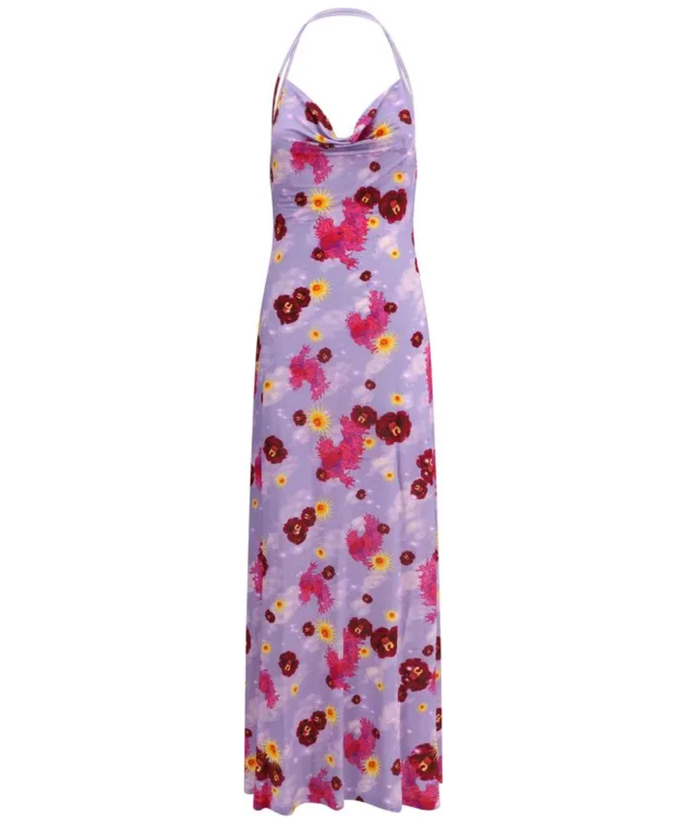 MACCAPANI Floral-print Maxi Dress