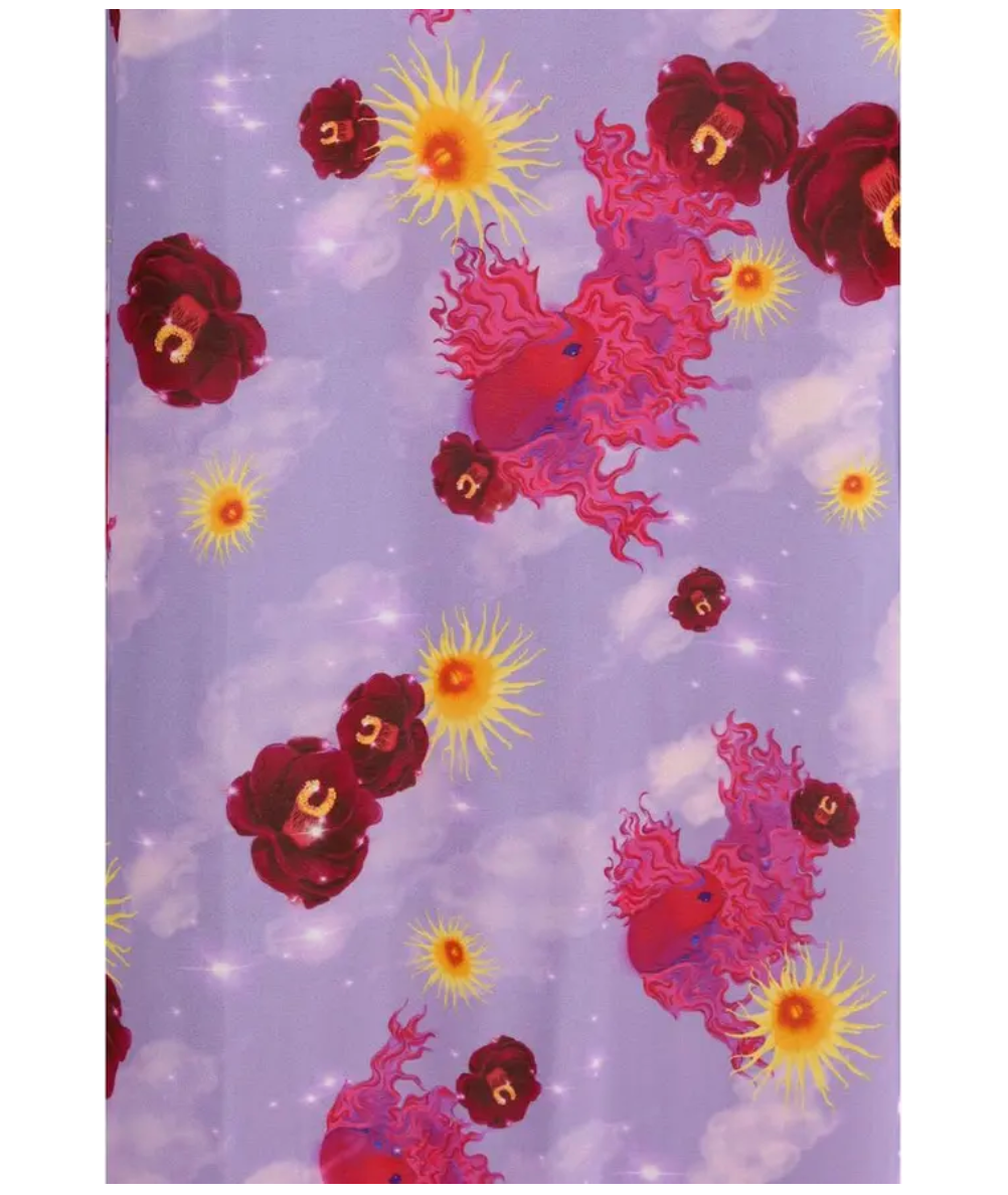 MACCAPANI Floral-print Maxi Dress