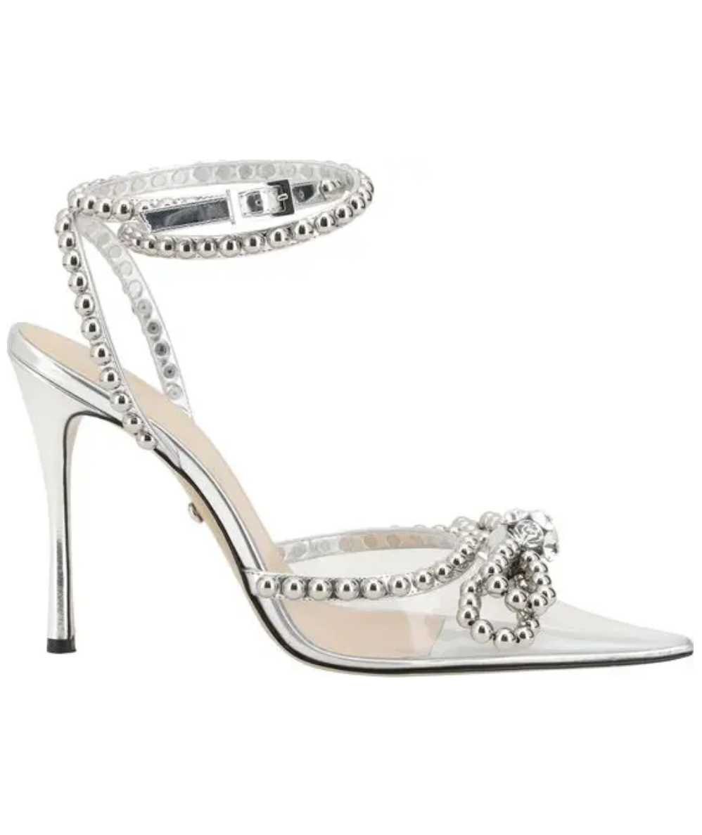 MACH & MACH Bow Embellished Heel Pumps