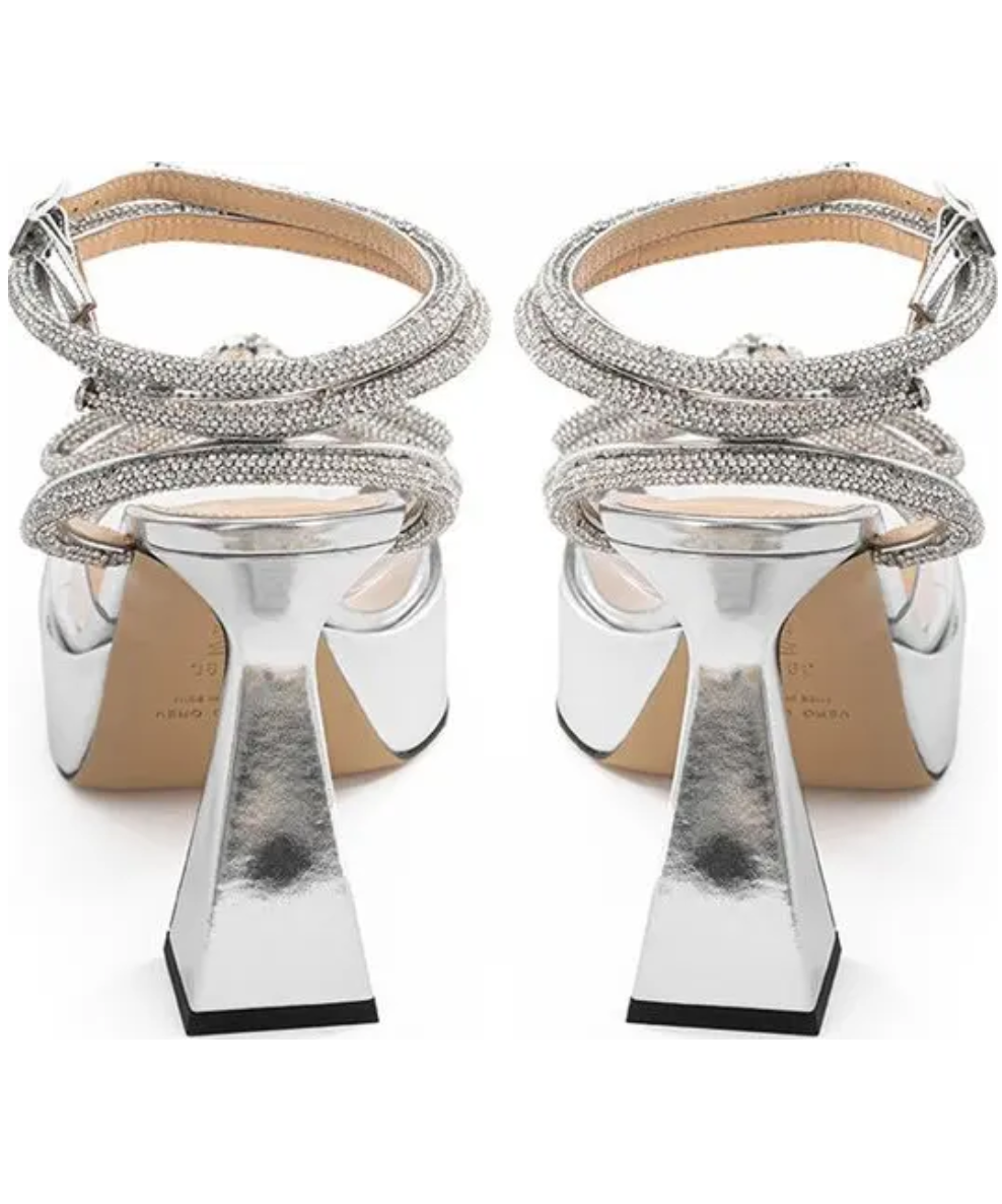 MACH & MACH Double Bow Platform Sandals