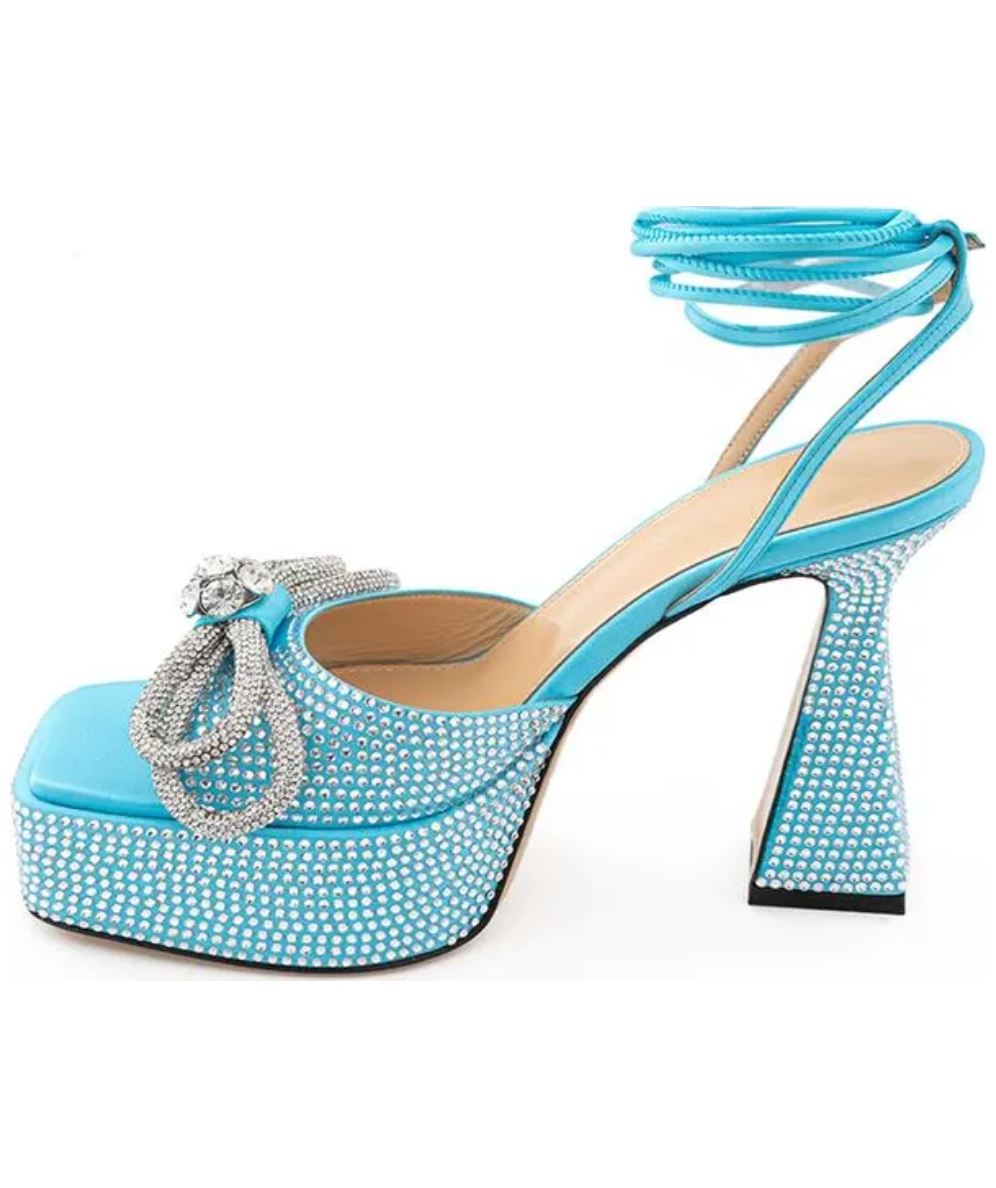 MACH & MACH Sydney Embellished Platform Sandals