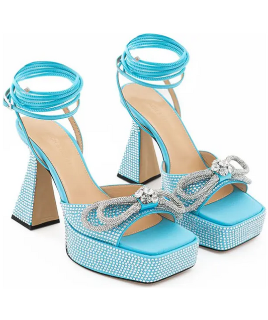 MACH & MACH Sydney Embellished Platform Sandals