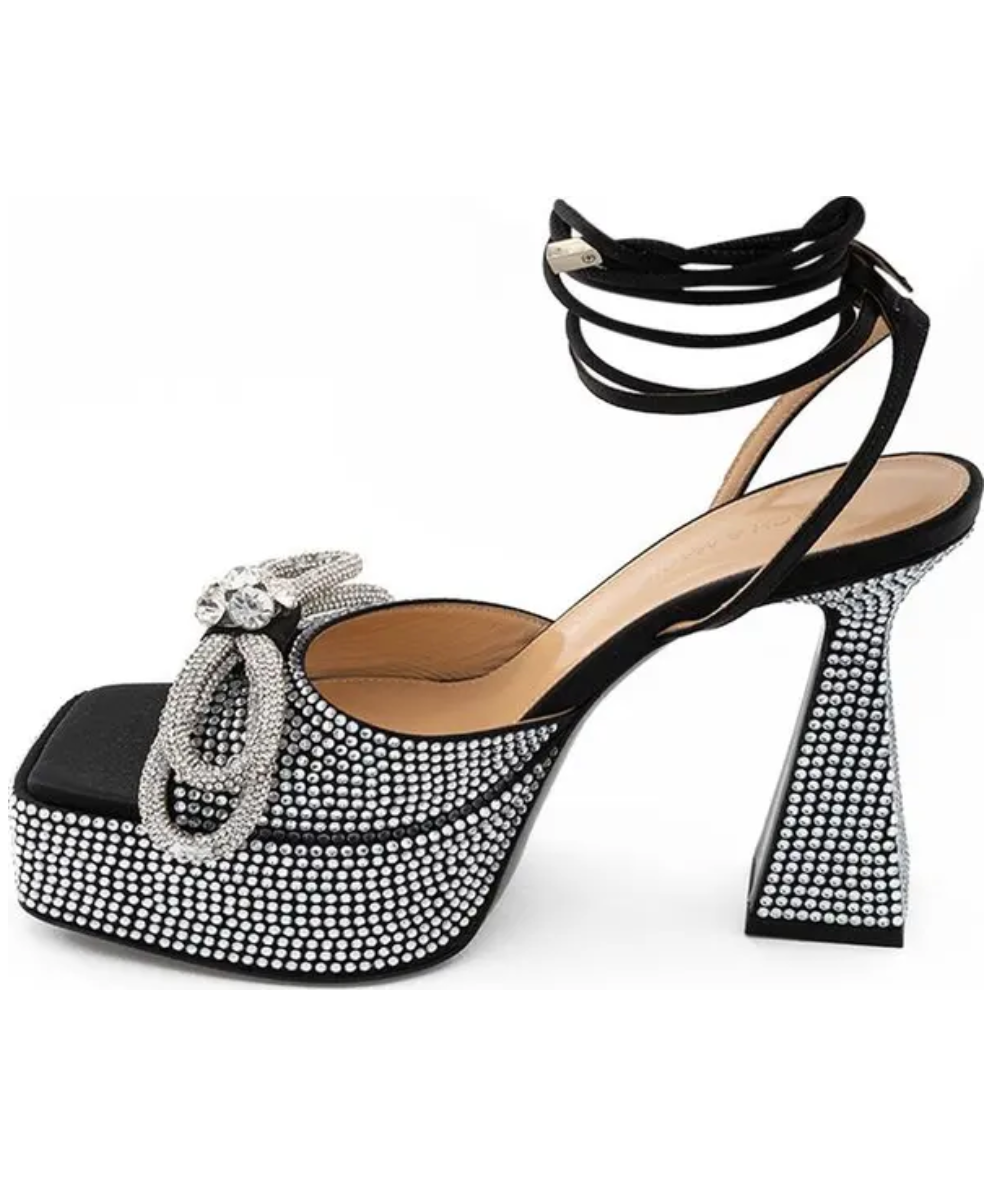 MACH & MACH Sydney Embellished Platform Sandals