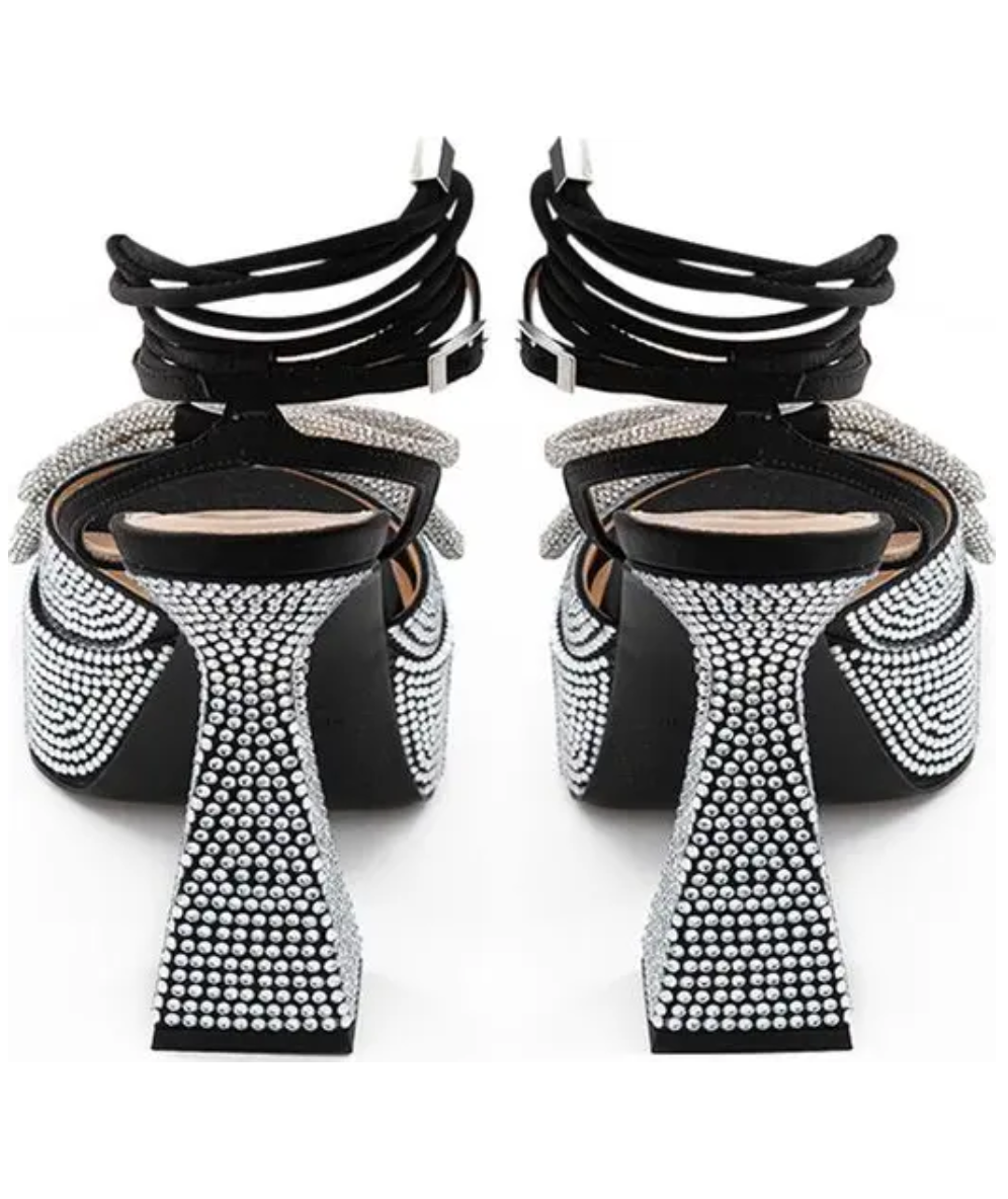 MACH & MACH Sydney Embellished Platform Sandals