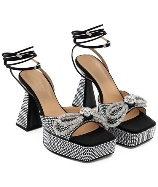 MACH & MACH Sydney Embellished Platform Sandals