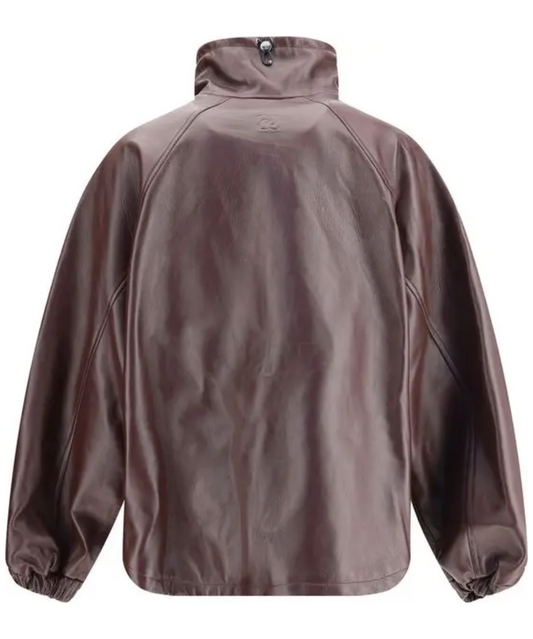 MAGDA BUTRYM Oversized Leather Bomber Jacket