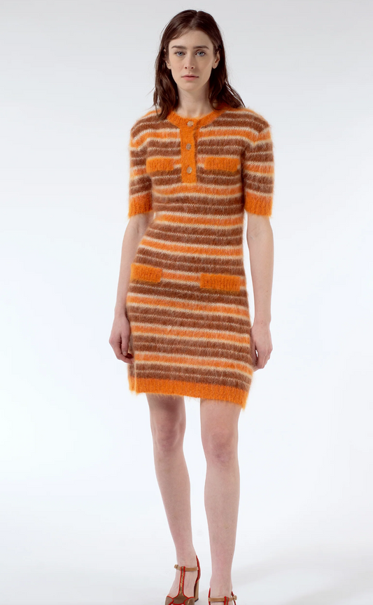 MARNI Mini Mohair Shirt Dress