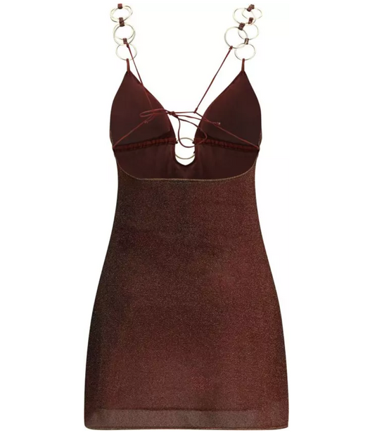 OSÉREE Lumière Ring-detail Mini Dress