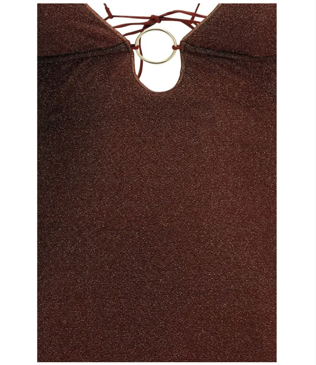 OSÉREE Lumière Ring-detail Mini Dress