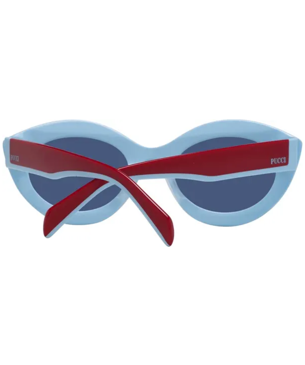 PUCCI Burgundy and Blue Women Sunglasses