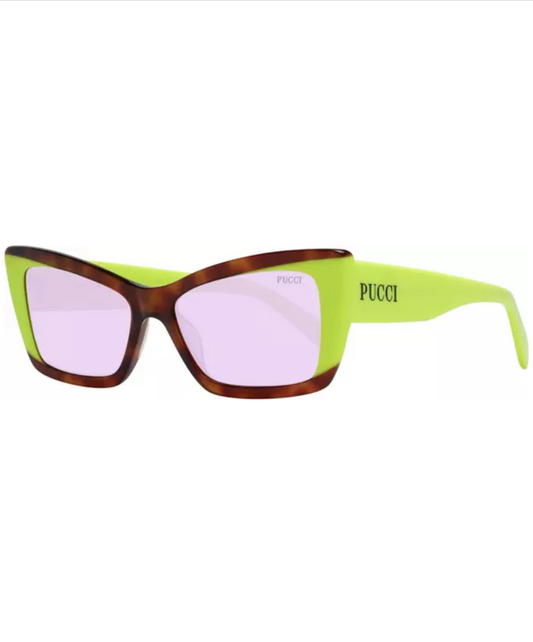 PUCCI Lime & Tortoiseshell Women Sunglasses