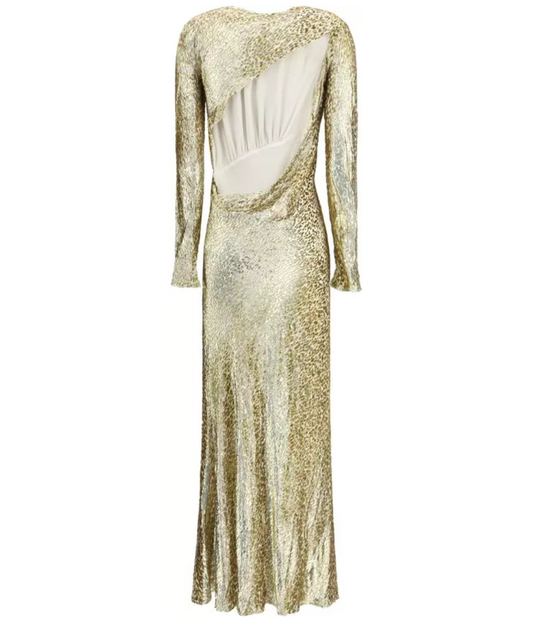 SELF-PORTRAIT Fil Coupé Maxi Dress