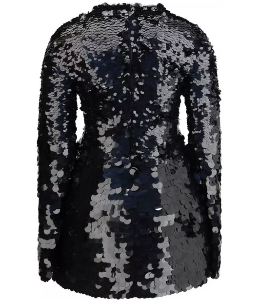 SPORTMAX Terfrite Sequined Jersey Mini Dress