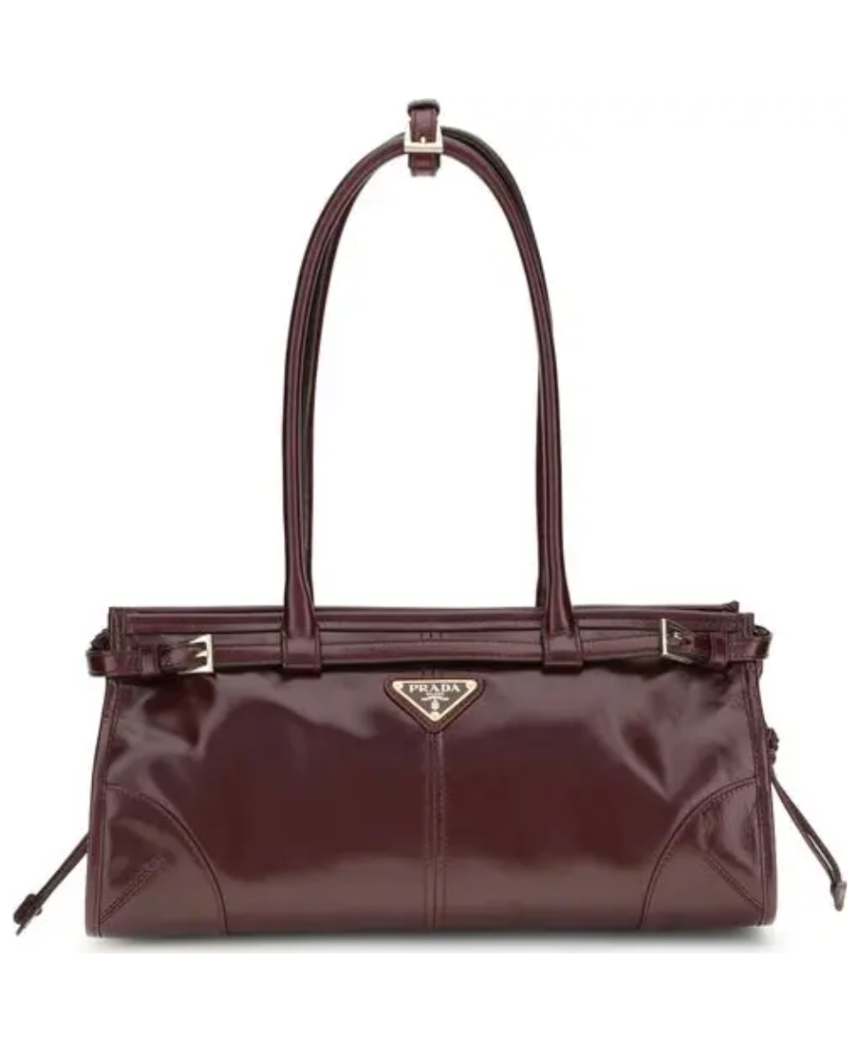 PRADA Medium Bonnie Leather Handle Tote Bag