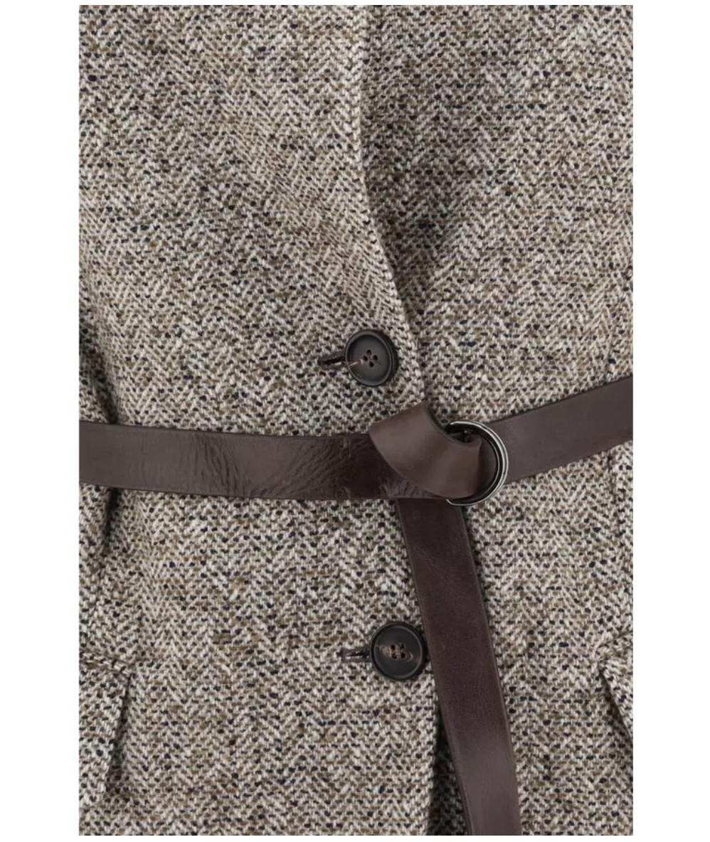 BRUNELLO CUCINELLI Flecked Belted Gilet