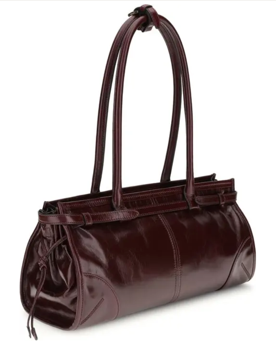 PRADA Medium Bonnie Leather Handle Tote Bag