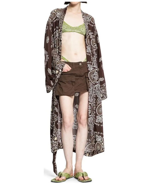 THE ATTICO Bandana Print Kaftan