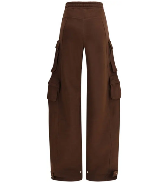 THE ATTICO Cotton Fleece Cargo Trousers