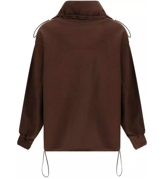 THE ATTICO Cotton Fleece Sweatshirt