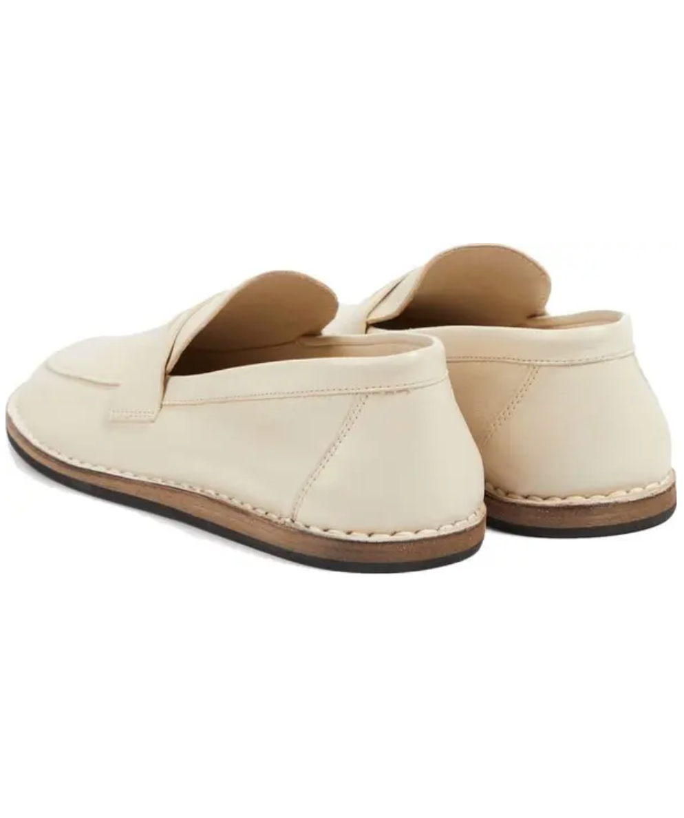 THE ROW Cary Leather Penny Loafers