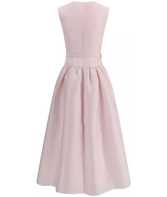 SELF-PORTRAIT Taffeta Tailored Midi Dress