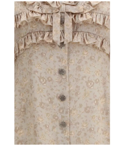 ALESSANDRA RICH Silk Jacquard Mini Dress
