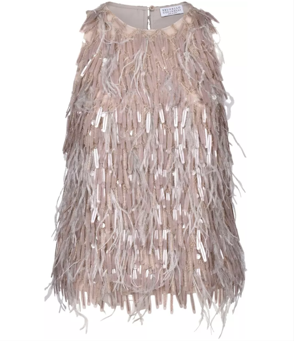 BRUNELLO CUCINELLI Dazzling Embroidered Top