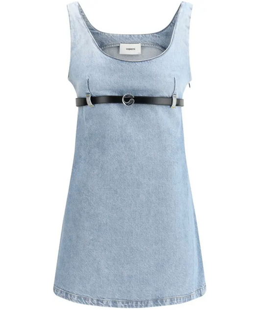 COPERNI Denim Belted Mini Dress