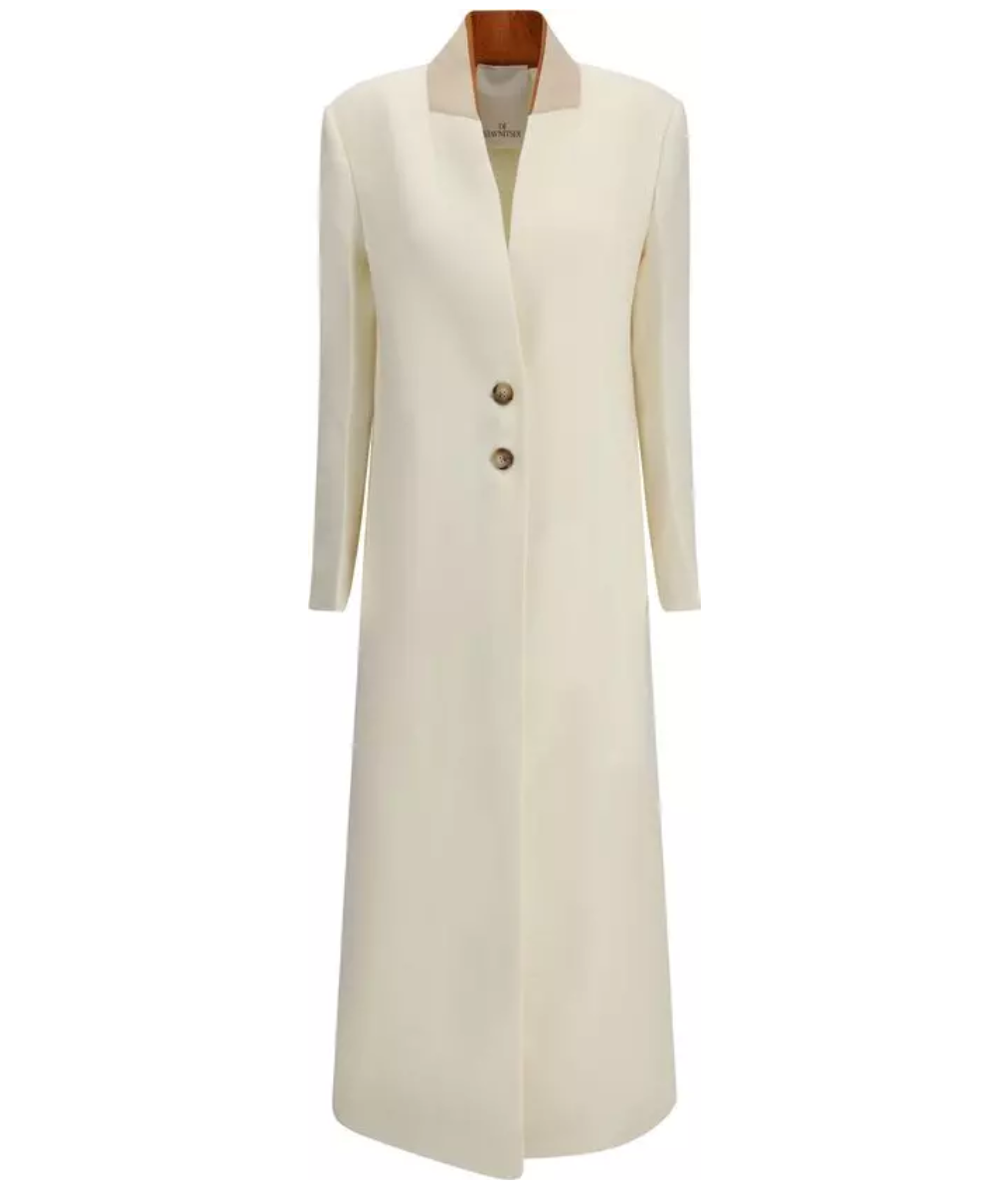 DI STAVNITSER Antwerp White Wool Coat