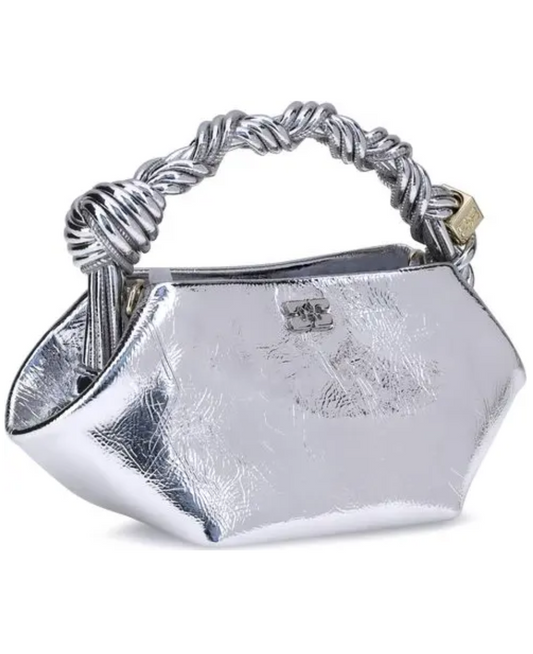 GANNI Silver Mini Bou Bag