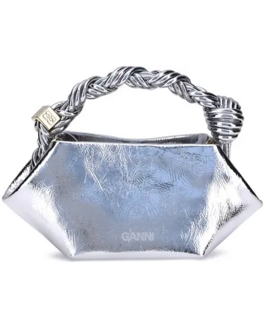 GANNI Silver Mini Bou Bag