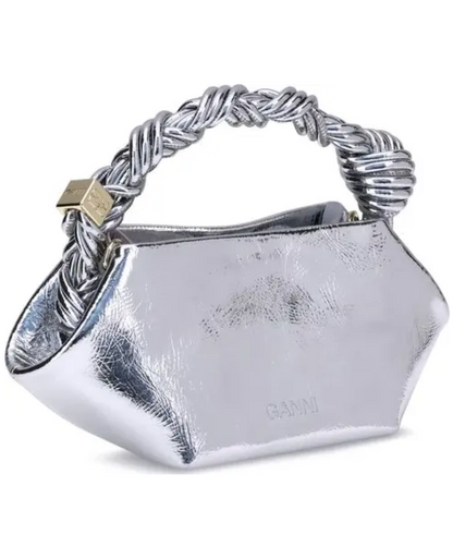 GANNI Silver Mini Bou Bag