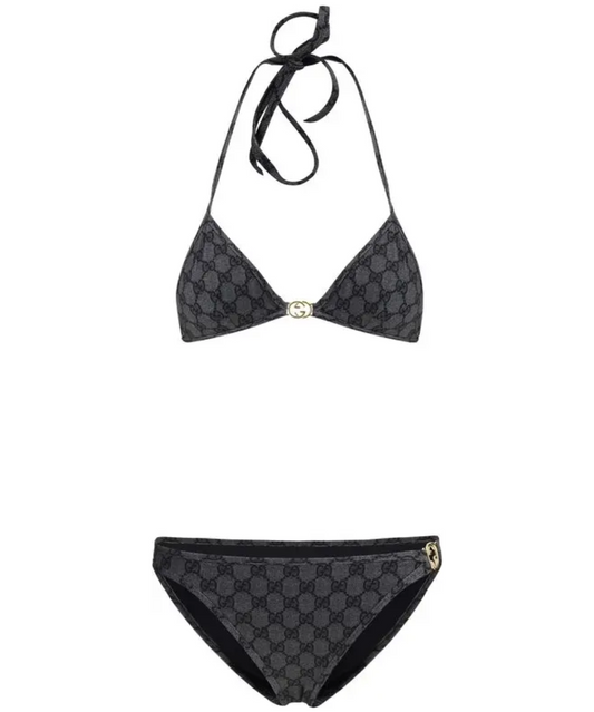 GUCCI Embellished Printed Bikini