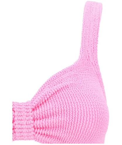 HUNZA G Pink Bonnie Bikini Set