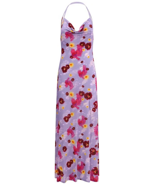 MACCAPANI Floral-print Maxi Dress