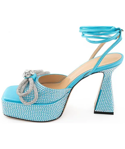 MACH & MACH Sydney Embellished Platform Sandals