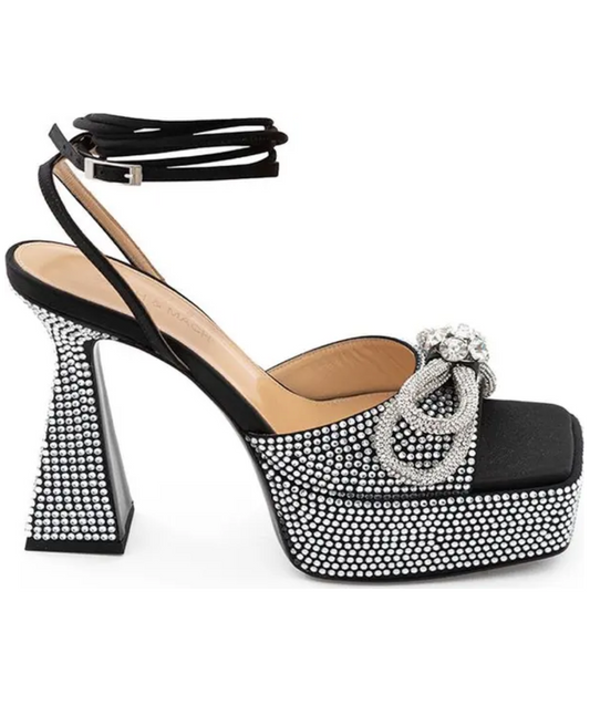 MACH & MACH Sydney Embellished Platform Sandals