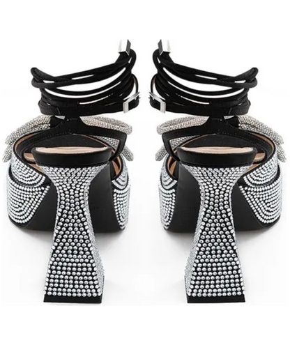 MACH & MACH Sydney Embellished Platform Sandals