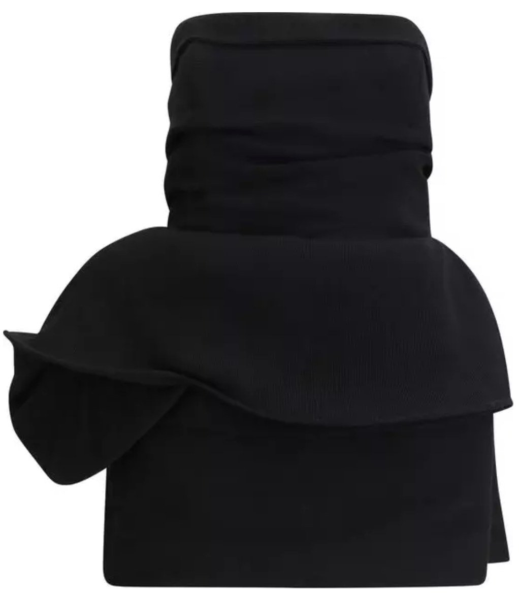 MAGDA BUTRYM Asymmetric Peplum Bustier Dress