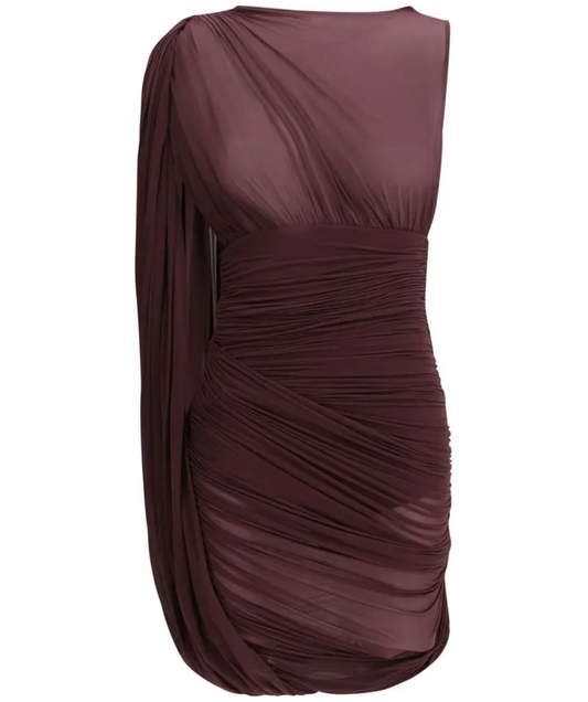 MAGDA BUTRYM Draped One-Shoulder Mini Dress