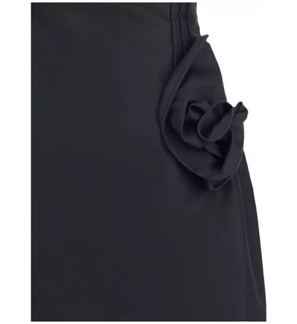 MAGDA BUTRYM Floral-appliqué Cotton Mini Dress