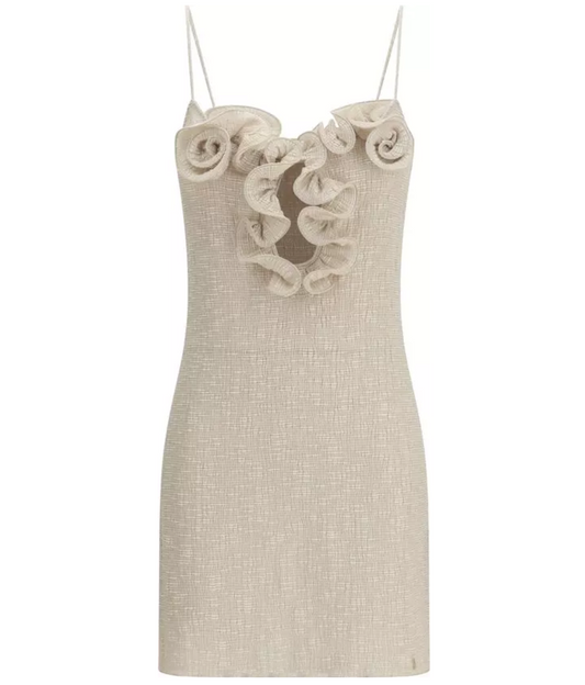 MAGDA BUTRYM Floral-appliqué Mini Dress