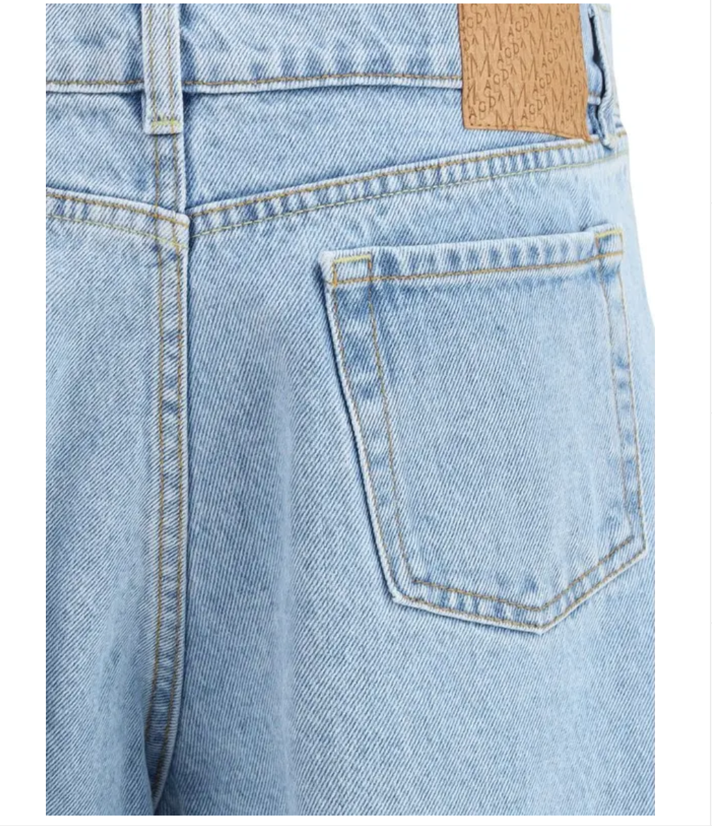 MAGDA BUTRYM Blue Cotton Straight-Leg Jeans