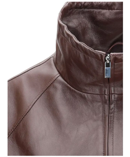 MAGDA BUTRYM Oversized Leather Bomber Jacket