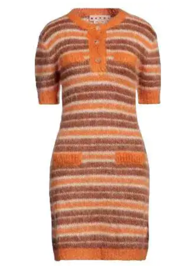 MARNI Mini Mohair Shirt Dress